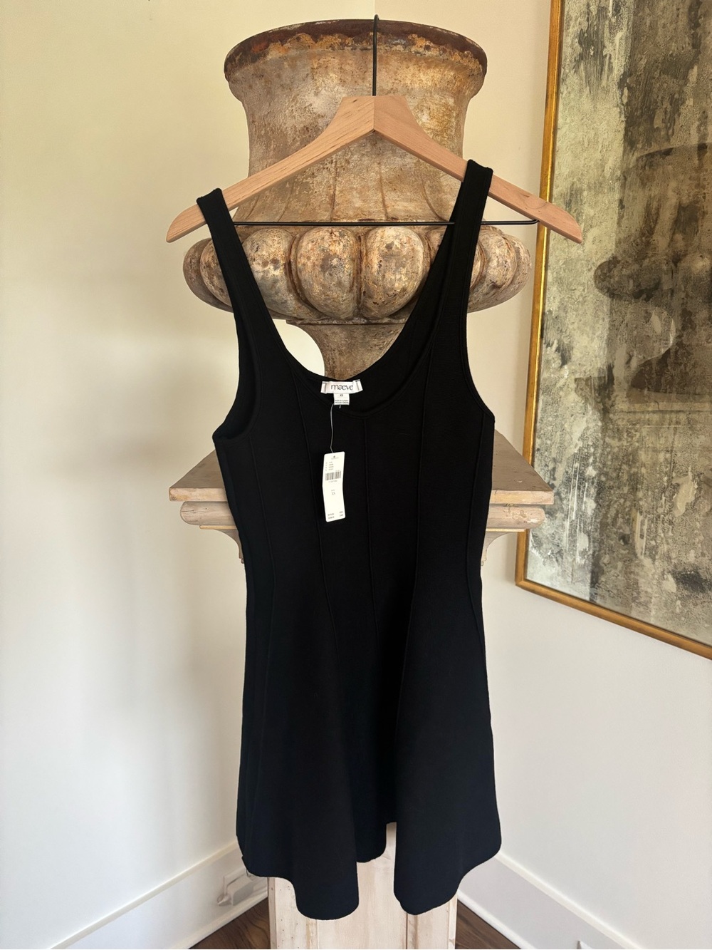Maeve Black Sleeveless Mini Dress